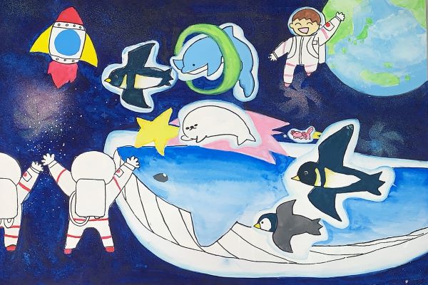 私の夢。宇宙水族館。