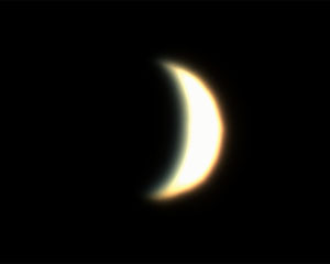 欠けて見える金星 2020年4月28日撮影