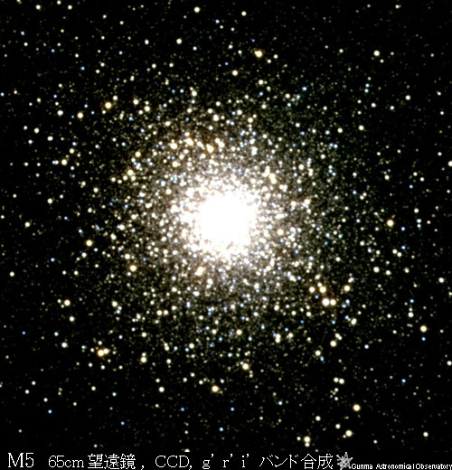 球状星団M5の写真