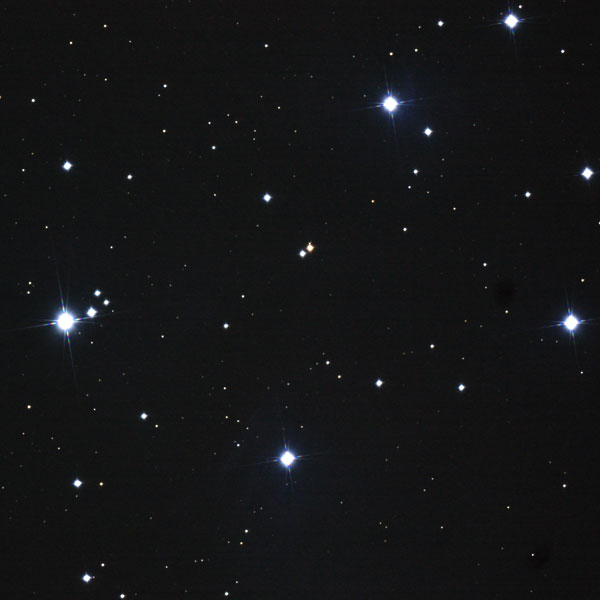散開星団M45の写真(縮尺同じ)
