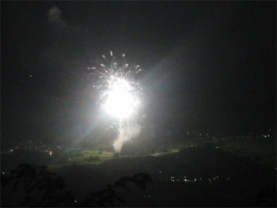 高山村の花火の写真 1