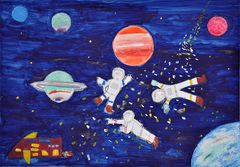 入賞作品 「宇宙・私の夢」児童絵画展 2010年9月23日～11月28日