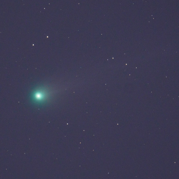 観察用望遠鏡で撮影したポン・ブルックス彗星(12P)の写真
