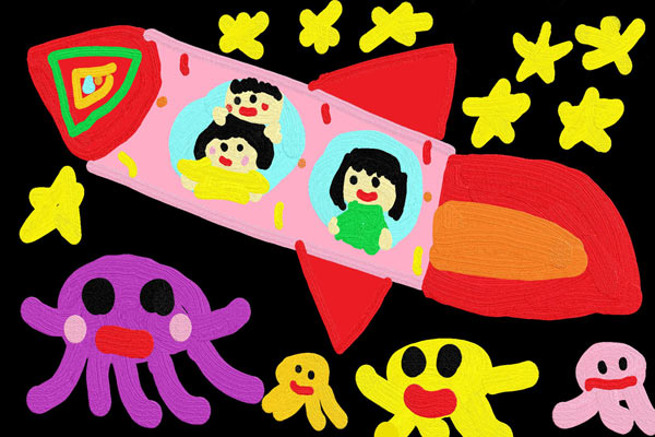 家族で宇宙旅行