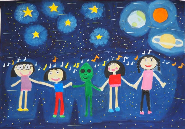 宇宙で音楽会