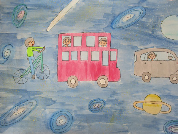 バスで宇宙旅行