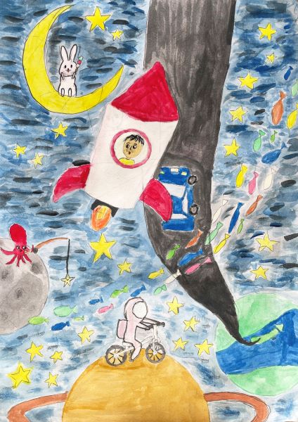宇宙での遊び