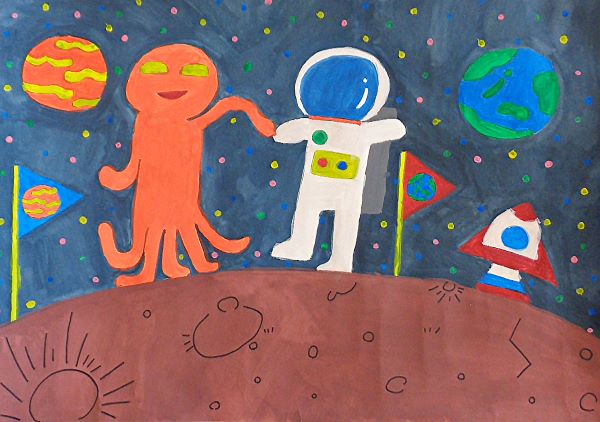 宇宙人と交流