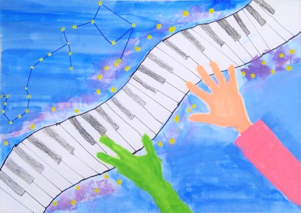 やってみたいな宇宙でピアノ発表会