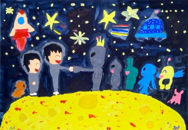 宇宙人と友達