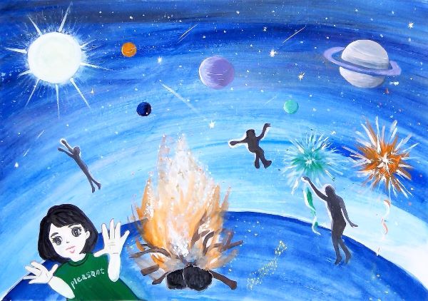 宇宙の中の地球