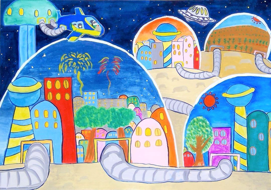 宇宙・私の夢」児童絵画展オンライン (2023年) 6年生の作品 2