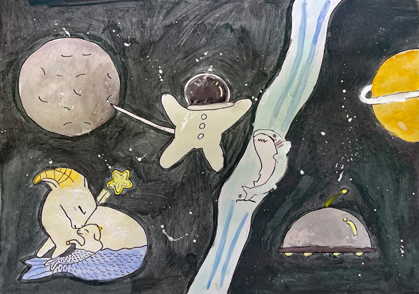 やぎ座と宇宙飛行士