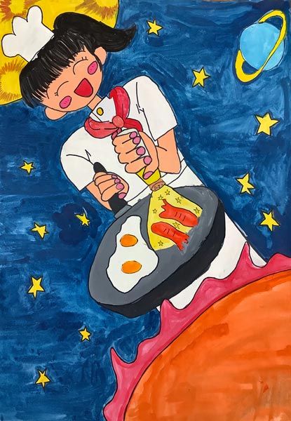 宇宙でクッキング!!
