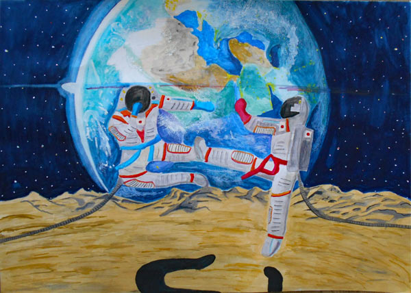 宇宙で空手道