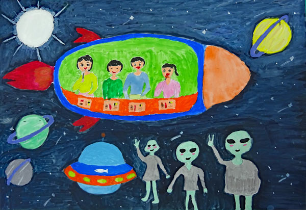宇宙船に乗っておすしを食べたい