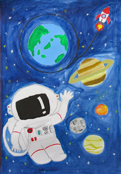 宇宙での様子