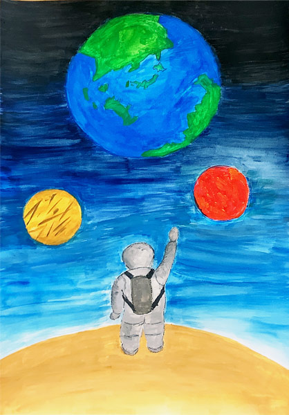 木星から見た地球