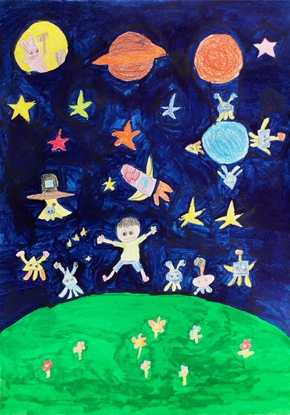 うちゅうへ行ったぼく