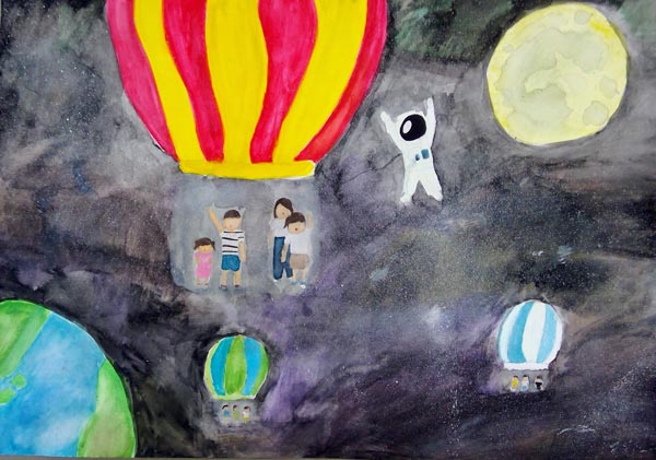 気球に乗って宇宙まで