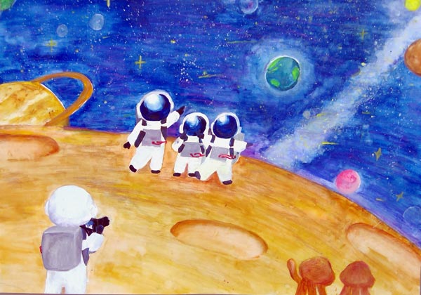 宇宙旅行で「はい、チーズ」