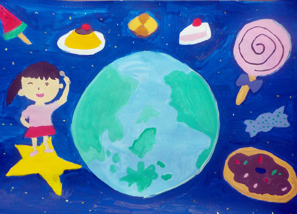 宇宙でスイーツバイキング!