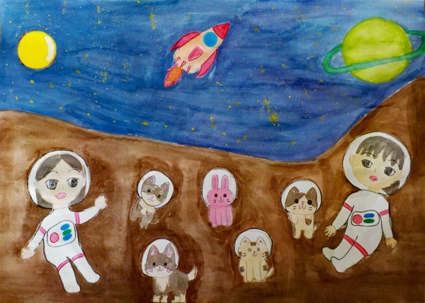 動物たちと宇宙旅行