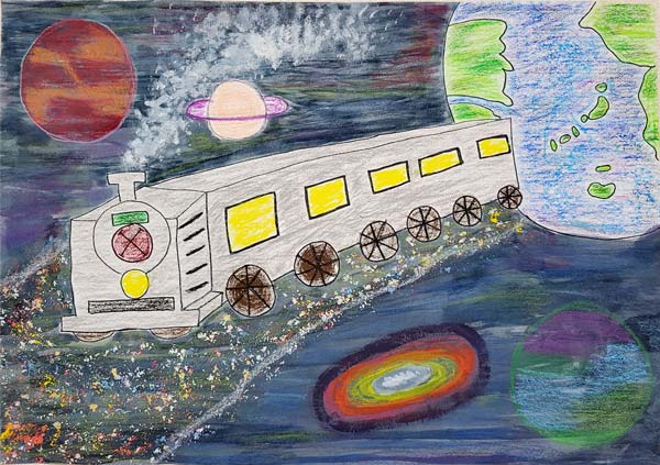 天の川列車で宇宙旅行