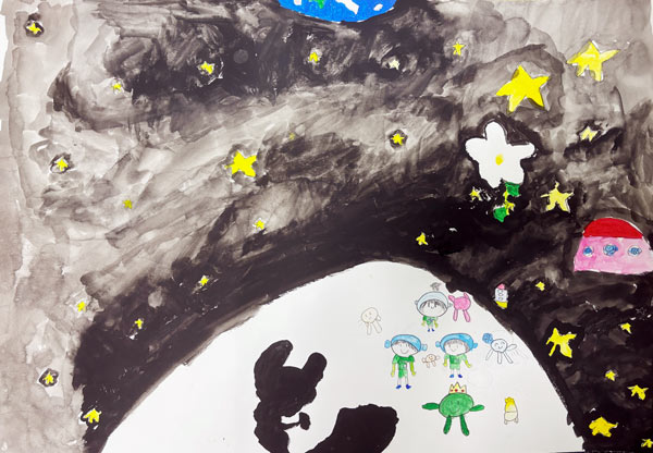 自分が月に行ったとき