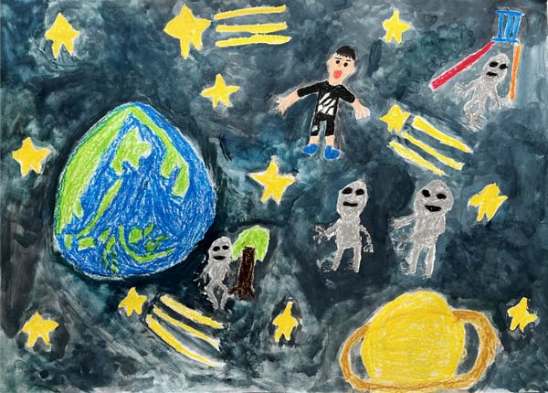 宇宙人とおにごっこ