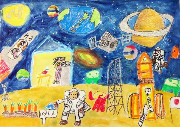 月でやさいをそだてる