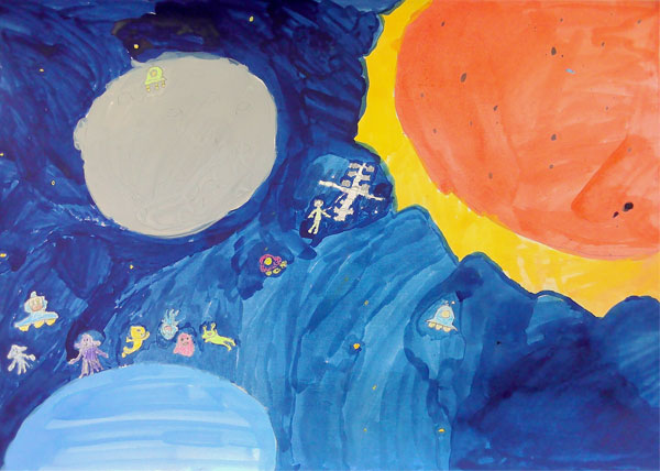 平和な太陽系 発見宇宙人!