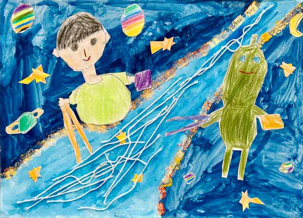 宇宙でながしそうめん