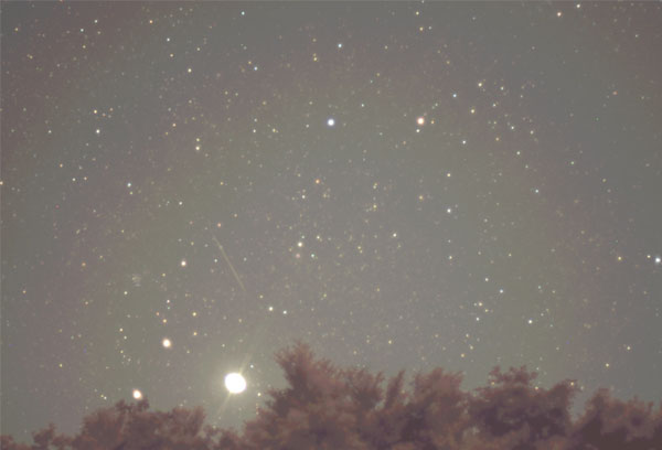 赤城山から見た流星 2