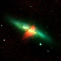 スターバースト銀河 M82 の写真