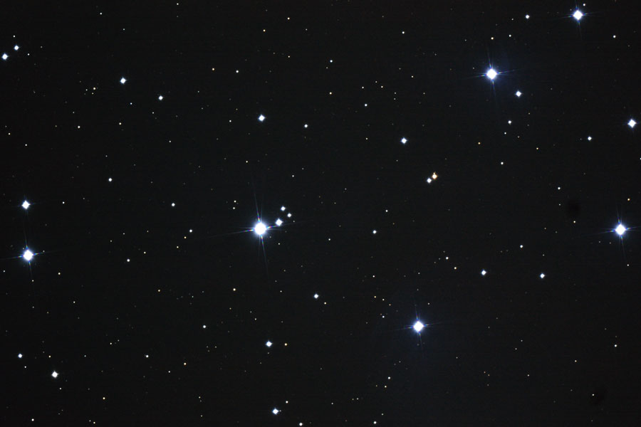 散開星団M45の写真(広視野)