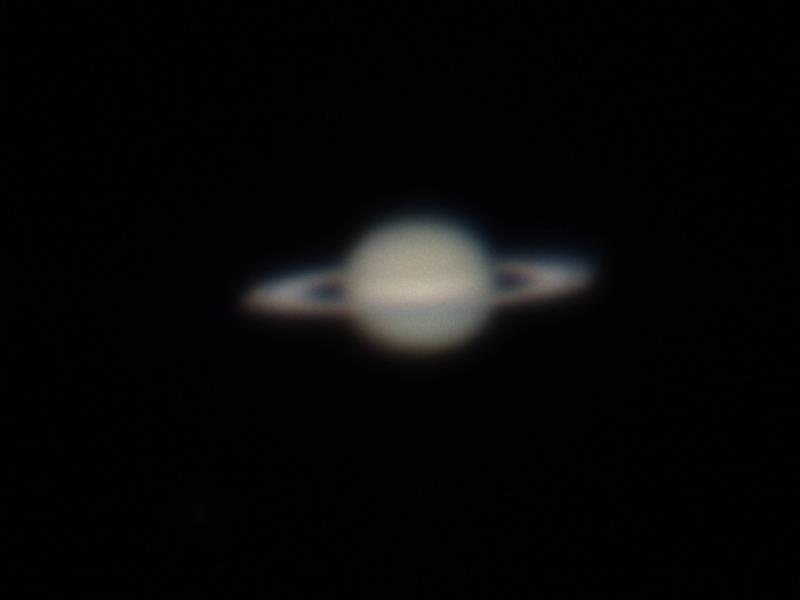 65センチ望遠鏡で撮影した土星の写真