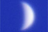 欠けた金星の写真