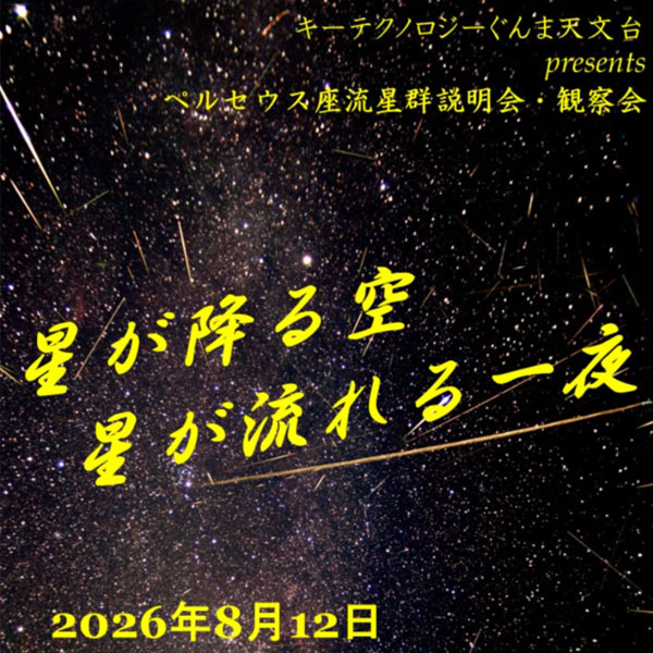 ペルセウス座流星群イベントポスター