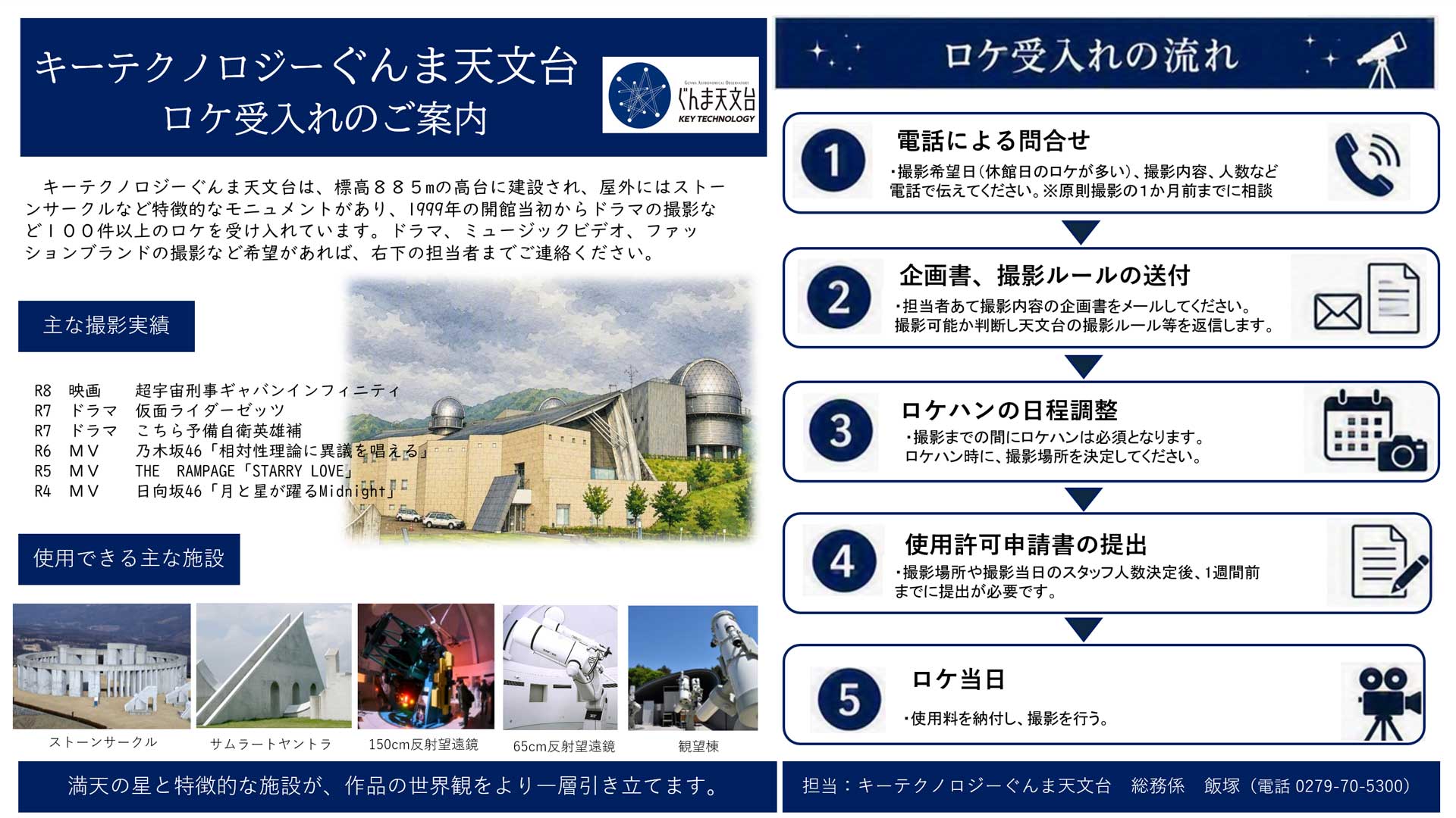 ロケ撮影受け入れのご案内