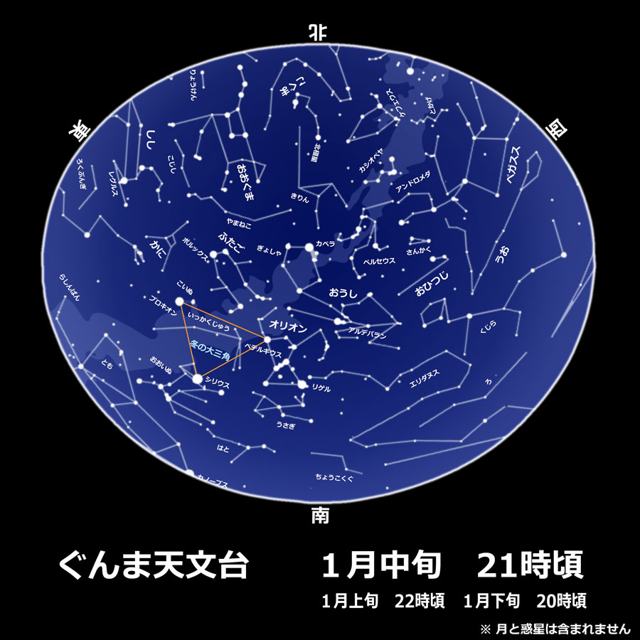 1月の星空