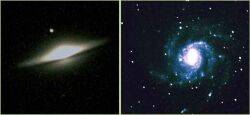銀河 M104(左) と M101