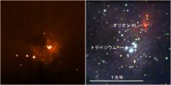 可視光線と赤外線で見た M42