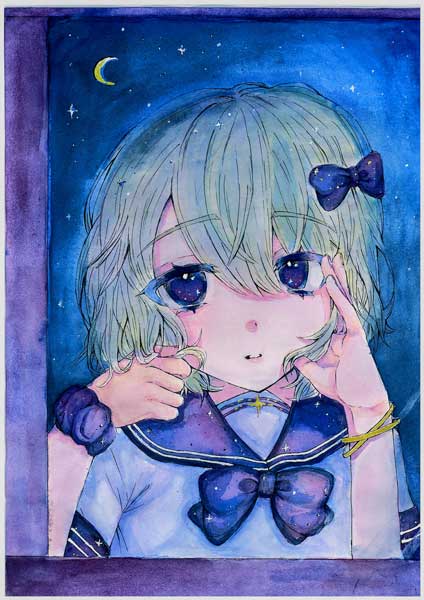 夜空に見惚れて