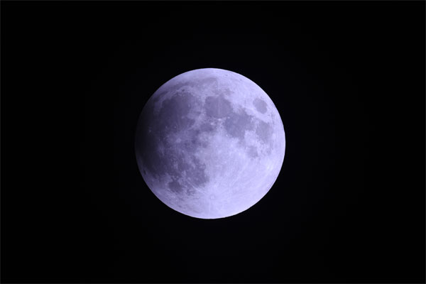 皆既月食 2018年1月31日 20時45分 ぐんま天文台
