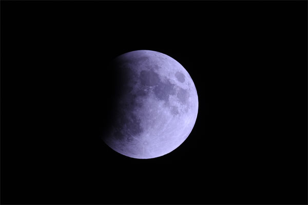 皆既月食 2018年1月31日 21時00分 ぐんま天文台